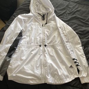 ADIDAS Women’s White Medium Wind Breaker